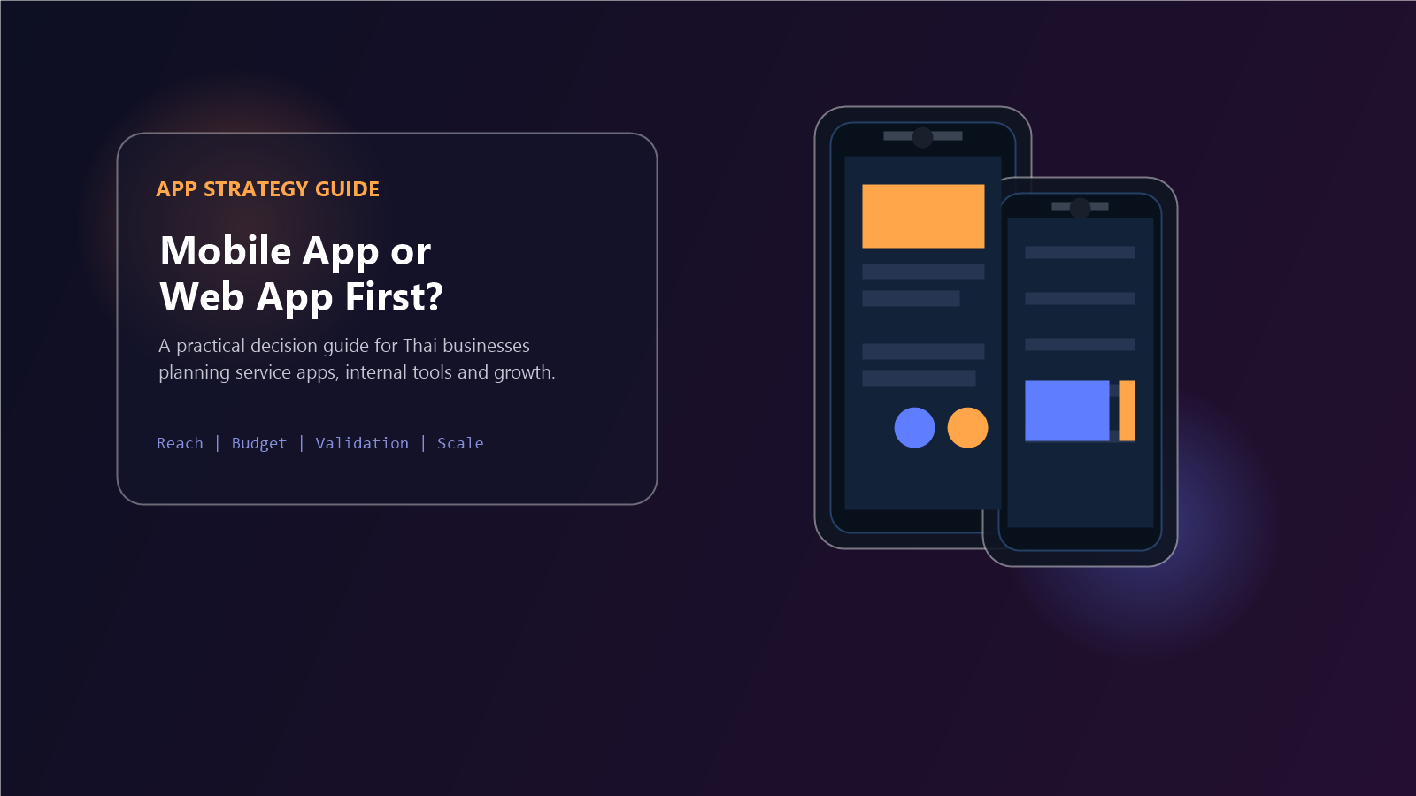 Mobile App จำเป็นกับธุรกิจคุณหรือไม่? วิธีเลือกให้เหมาะระหว่าง Mobile App กับ Web Application