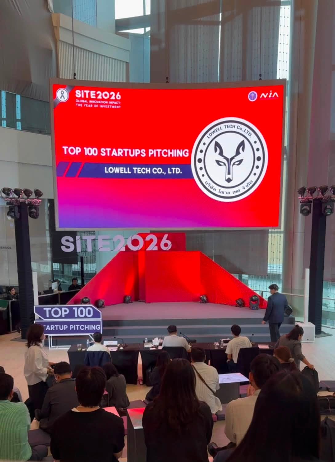 Lowell AI Core เข้าร่วม SITE2026 Top 100 Startups Pitching ในกลุ่ม AI, Deep Tech และ Sustainability